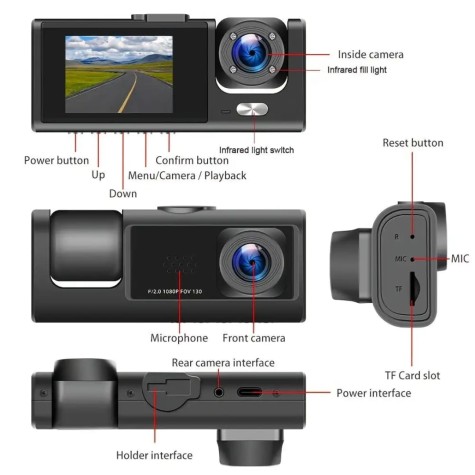 CAMARA GRABADORA RR6G TRAFICO FULL HD